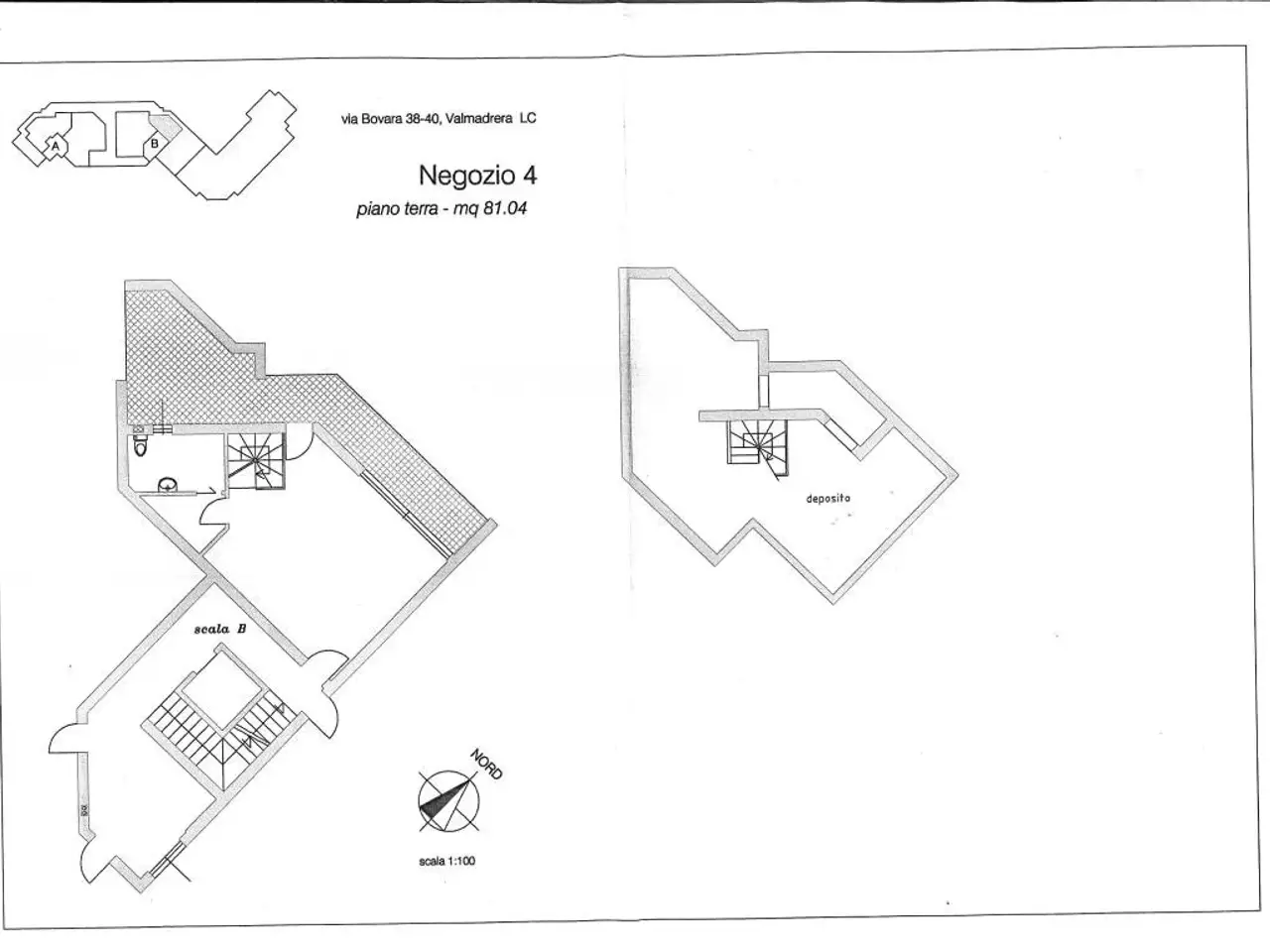 Negozio in Via Bovara 38, Valmadrera, {3} - Planimetria 1