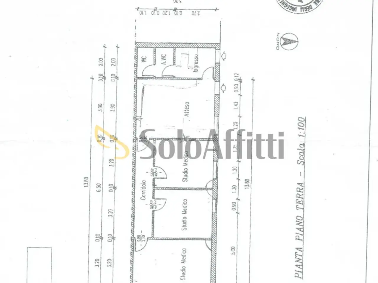 Ufficio in Via Milazzo, Padova, {3} - Planimetria 1