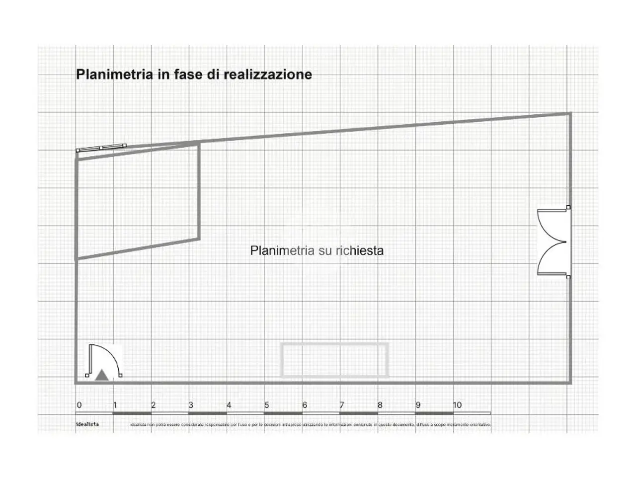 Negozio in Via Monsignor G. Rizzi 7, Ospitaletto, {3} - Planimetria 1