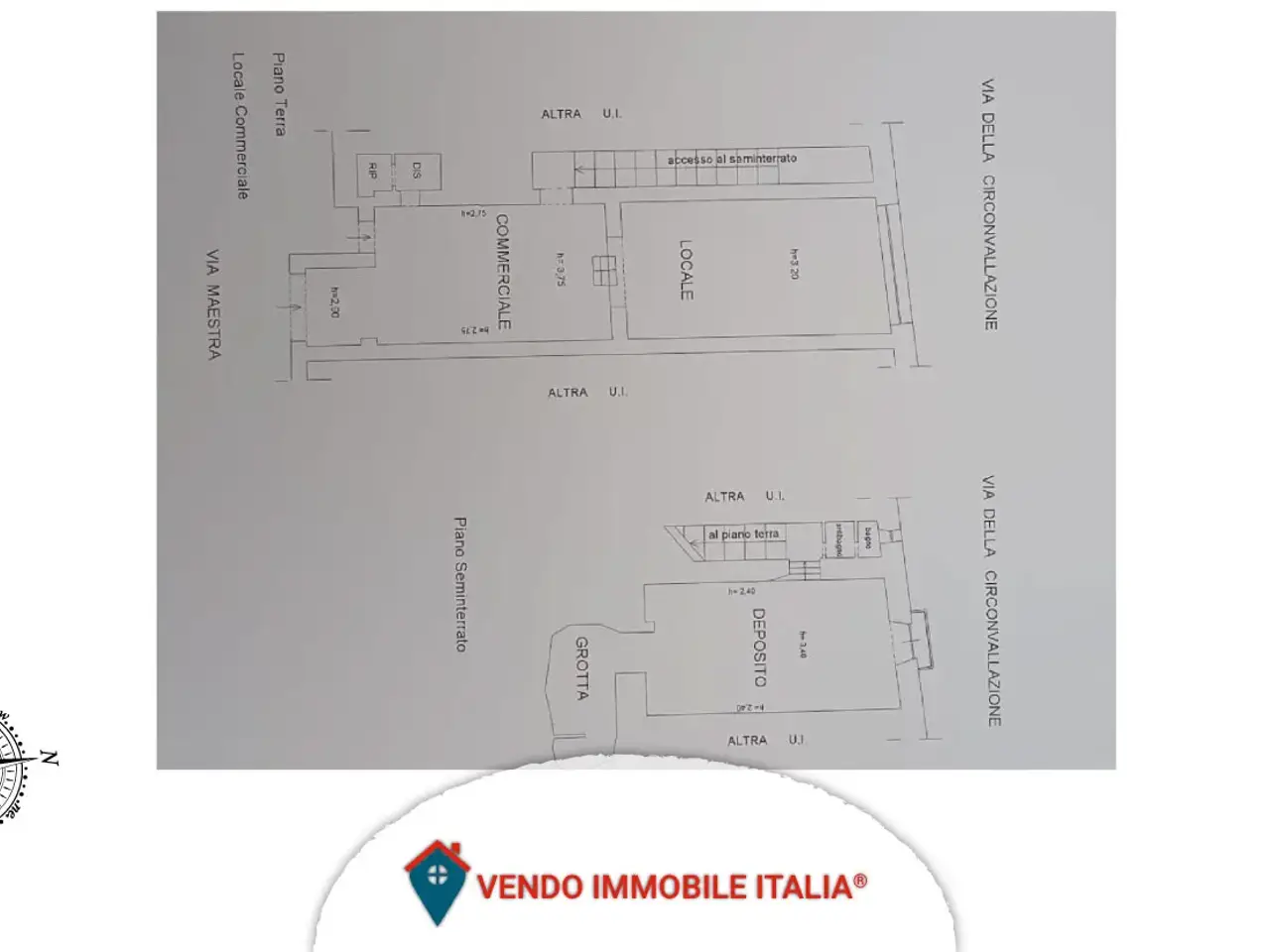 Negozio in Via Maestra 6, Gallicano Nel Lazio, {3} - Planimetria 1