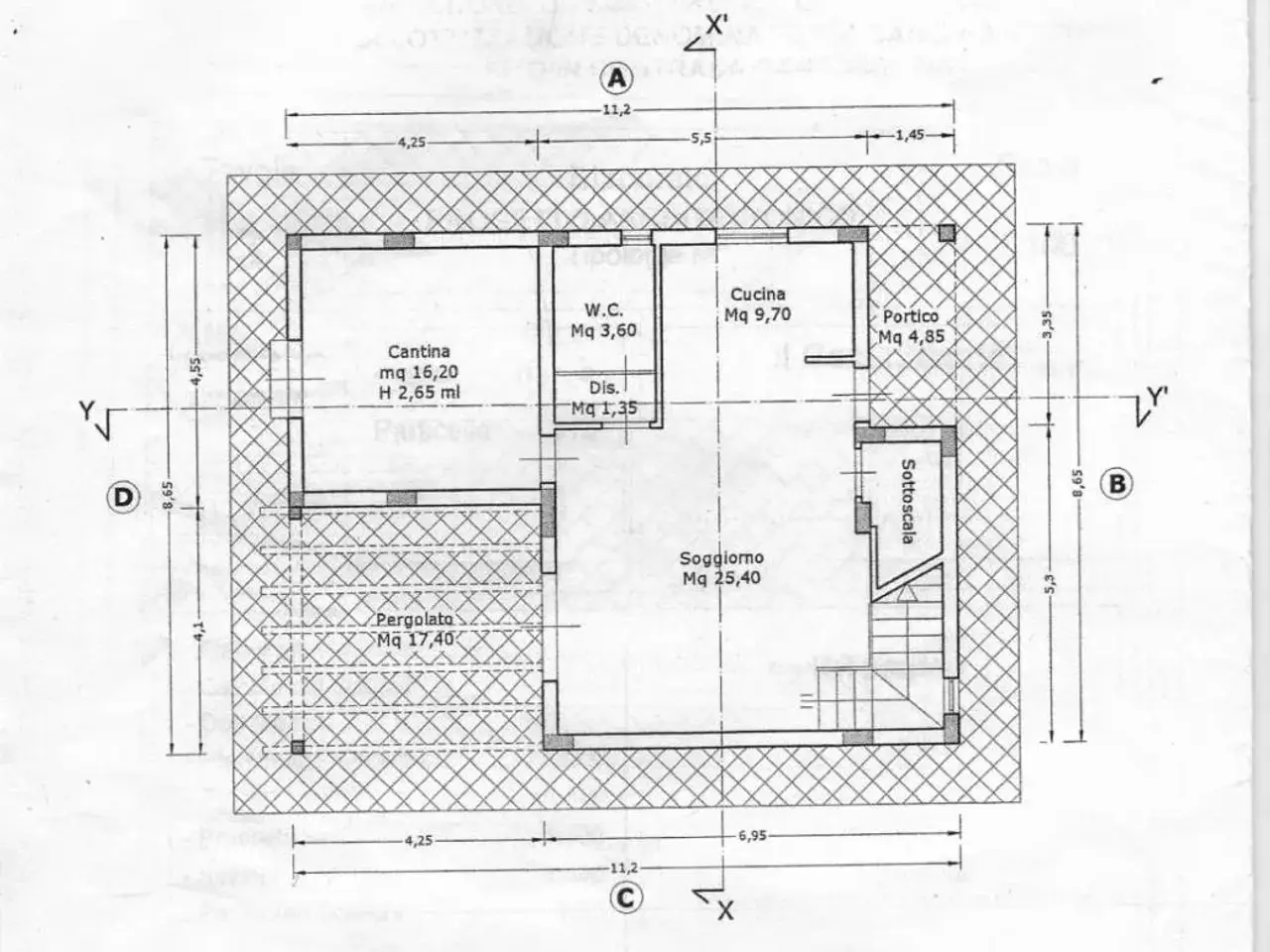 Quadrilocale in vendita, Via Loreto 236, Altavilla Milicia - Planimetria 1