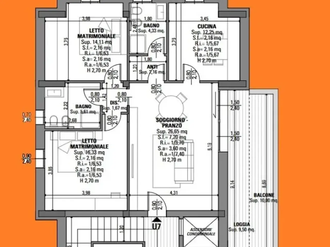 Quadrilocale in vendita, Via Giovanni Pascoli 28, Soliera - Planimetria 1