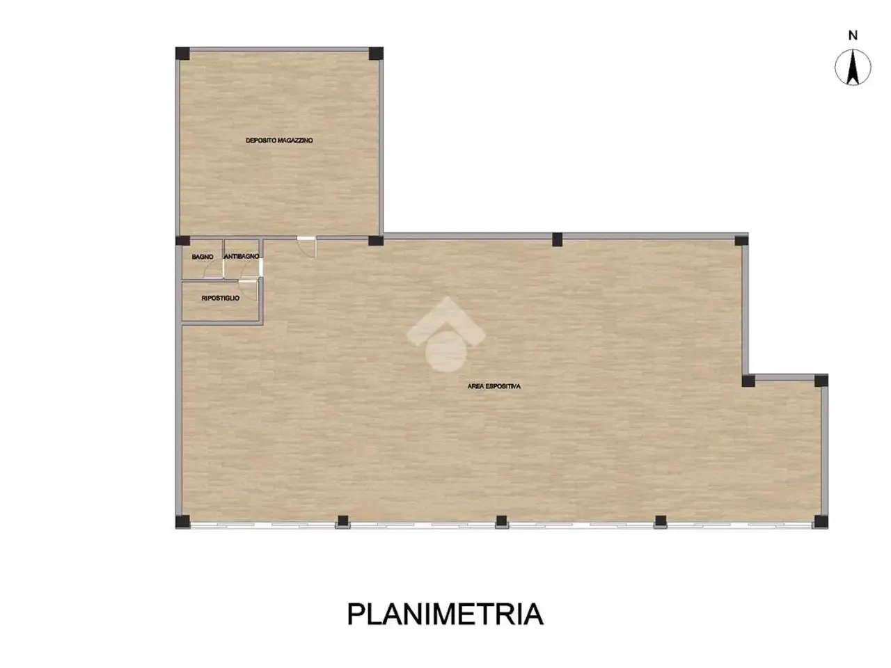 Magazzino in Via Castel Manfredo 65, San Bassano, {3} - Planimetria 1