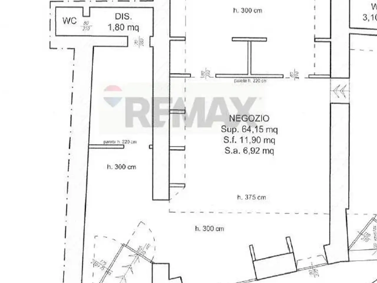 Negozio in Via Benedetto Cairoli 4/B, Parma, {3} - Planimetria 1