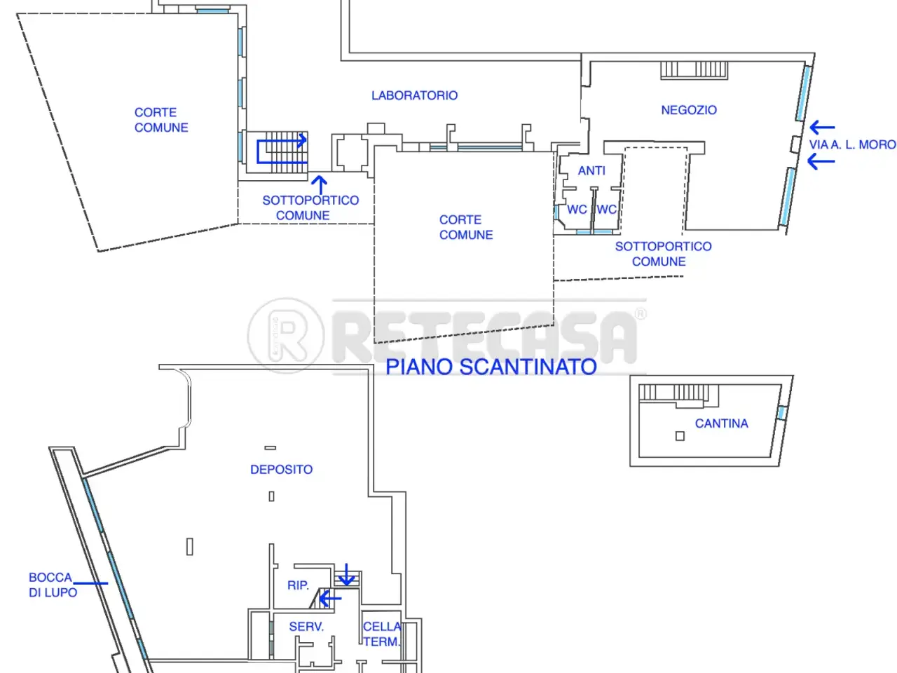 Palazzina commerciale in Via Anton Lazzaro Moro 12, Udine, {3} - Planimetria 1