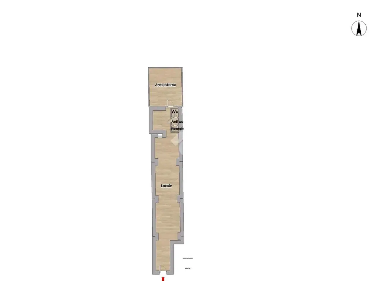 Negozio in Corso Umberto I 9, Torre Annunziata, {3} - Planimetria 1
