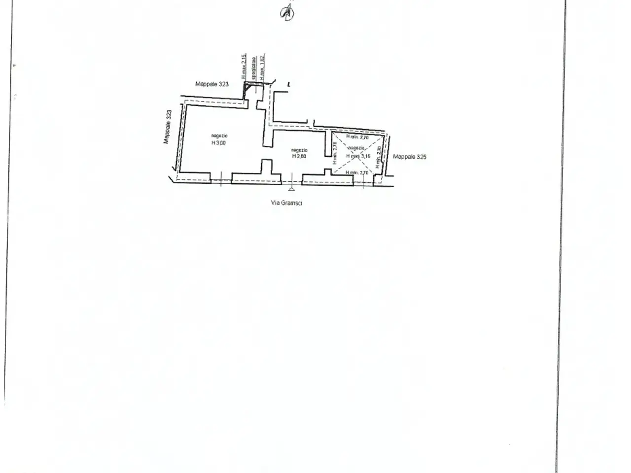 Palazzina commerciale in Via Antonio Gramsci, Sarzana, {3} - Planimetria 1