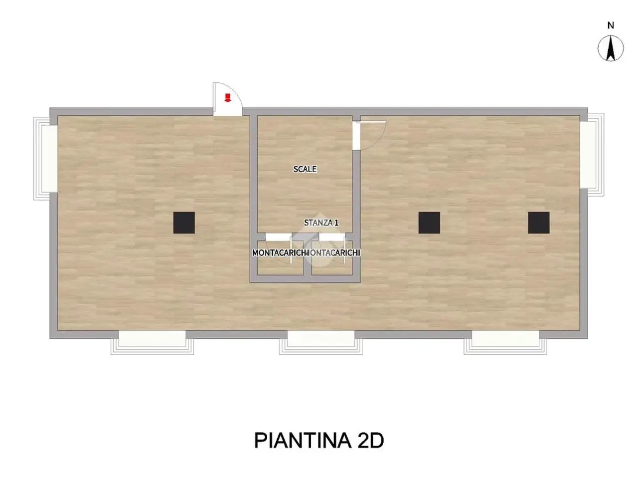 Negozio in Via Cremona, Manerbio, {3} - Planimetria 1