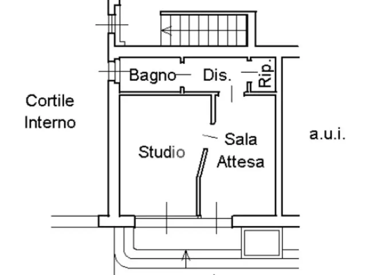 Ufficio in Via Alessandro Manzoni 10, Busnago, {3} - Planimetria 1
