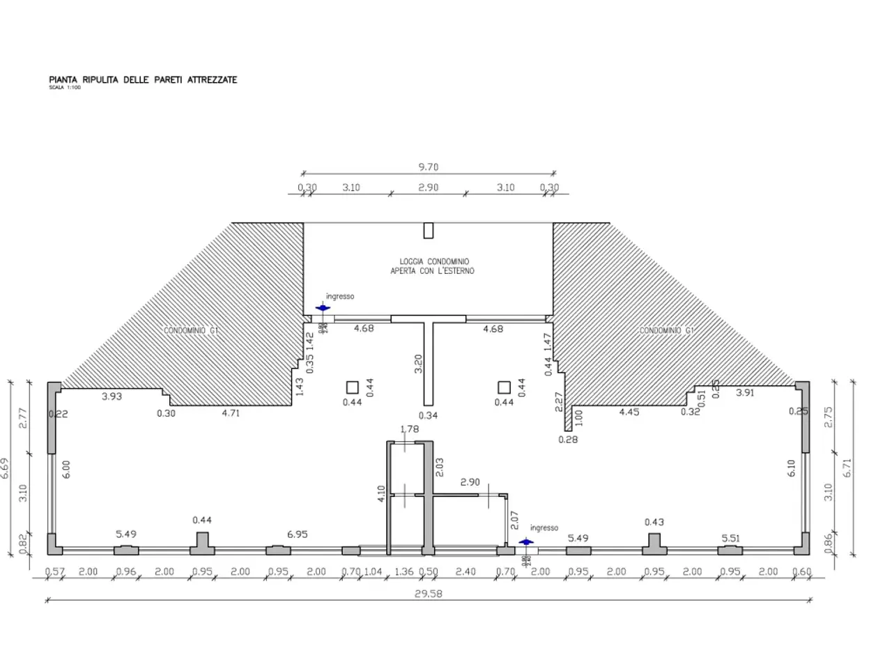 Ufficio in Via delle Piante, Rimini, {3} - Planimetria 1