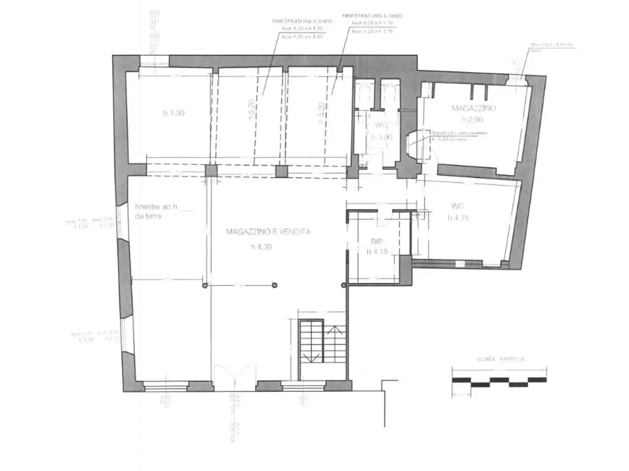 Laboratorio in Corso di Porta Romana, Milano, {3} - Planimetria 1