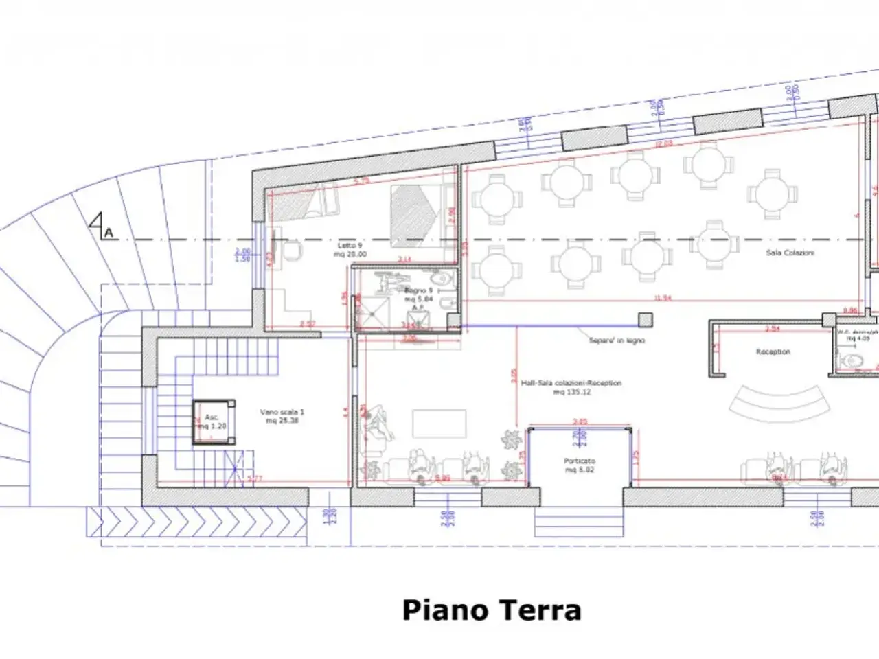 Albergo in Via Monti, Racale, {3} - Planimetria 1