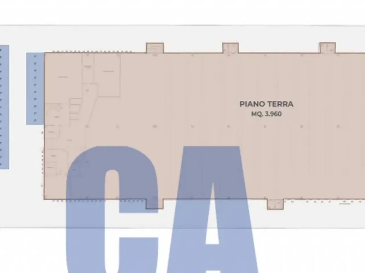 Capannone in Via Mazzini G., Cernusco Sul Naviglio, {3} - Planimetria 1