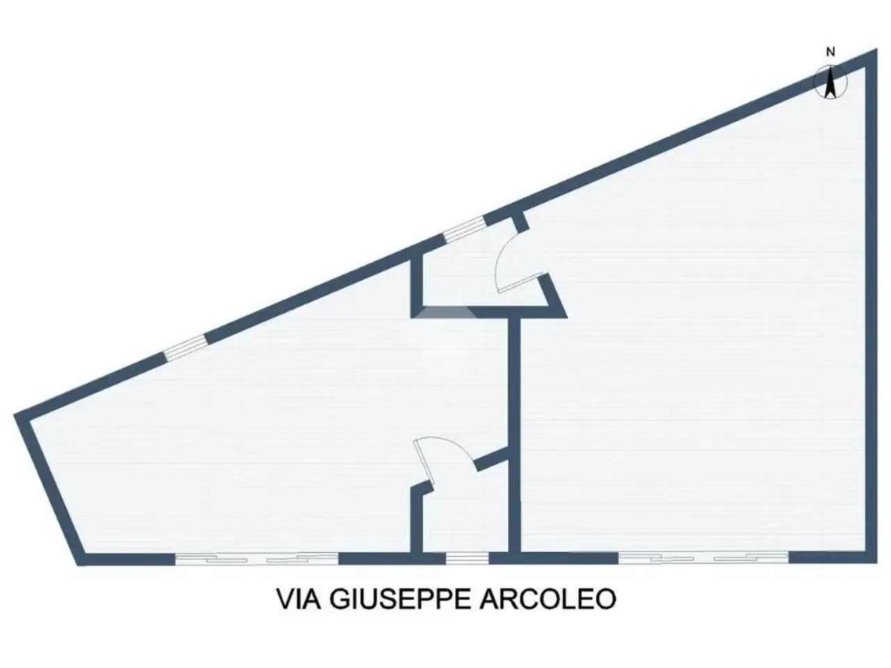 Negozio in Via Giuseppe Arcoleo 15, Palermo, {3} - Planimetria 1