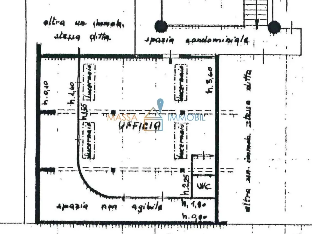 Ufficio in Via Alberica 14, Massa, {3} - Planimetria 1