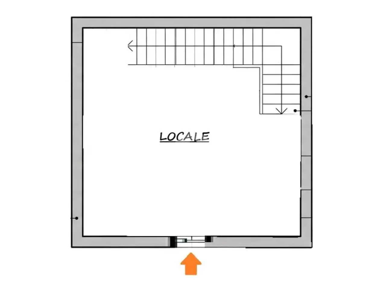 Negozio in Via Stretto Cappuccini 28, Catanzaro, {3} - Planimetria 1