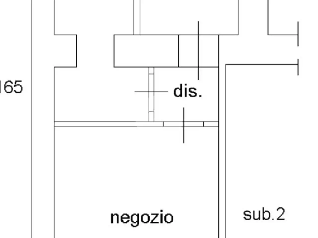 Negozio in Viale Dante Alighieri 92, Cassino, {3} - Planimetria 1