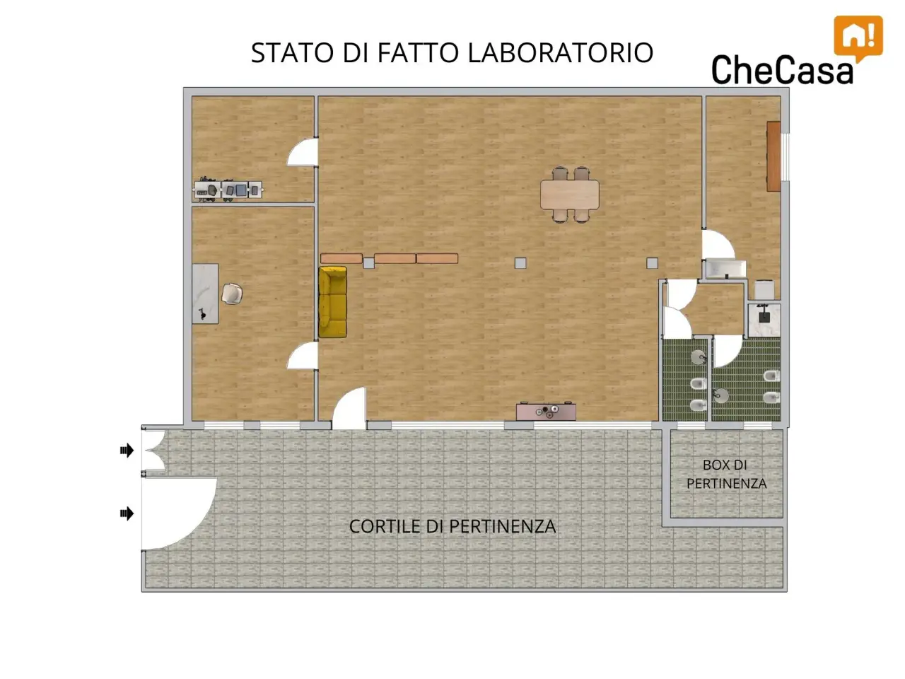 Locale commerciale in Via Privata Sanremo 14, Milano, {3} - Planimetria 1