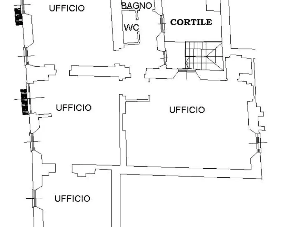 Ufficio in Via Romagnosi, Piacenza, {3} - Planimetria 1