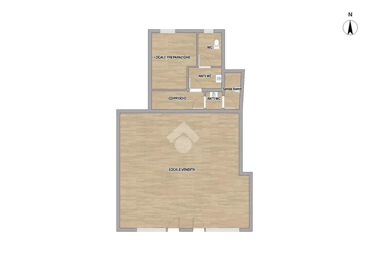 Negozio in Via della Vittoria 19, Ghedi, {3} - Planimetria 1