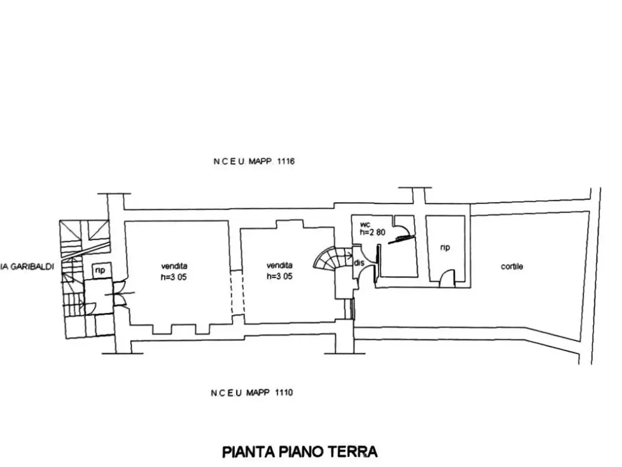 Esercizio commerciale in Via Giuseppe Garibaldi 67, La Maddalena, {3} - Planimetria 1