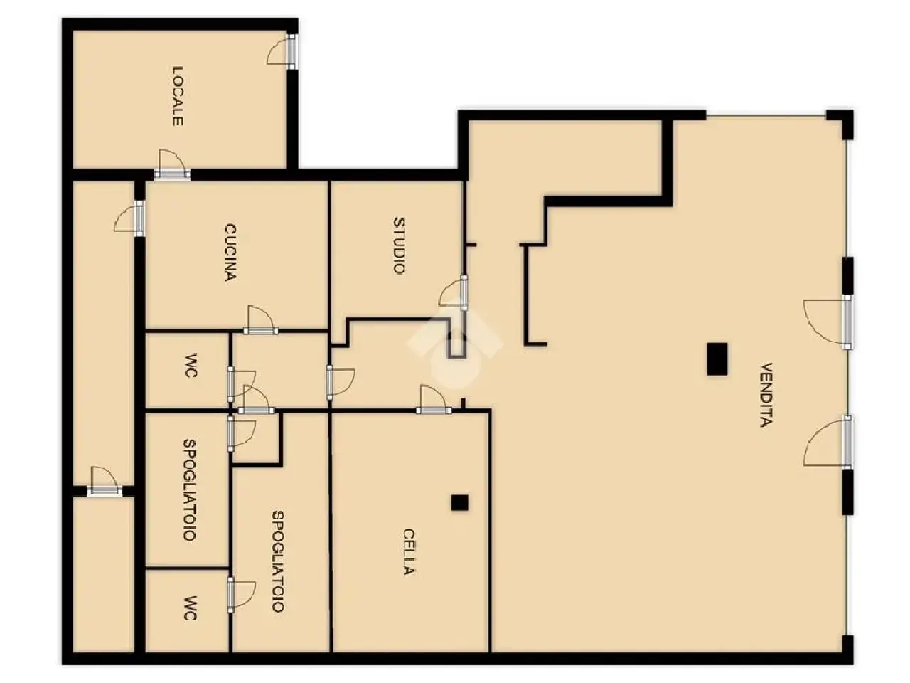 Negozio in Via Piave 72, Azzate, {3} - Planimetria 1