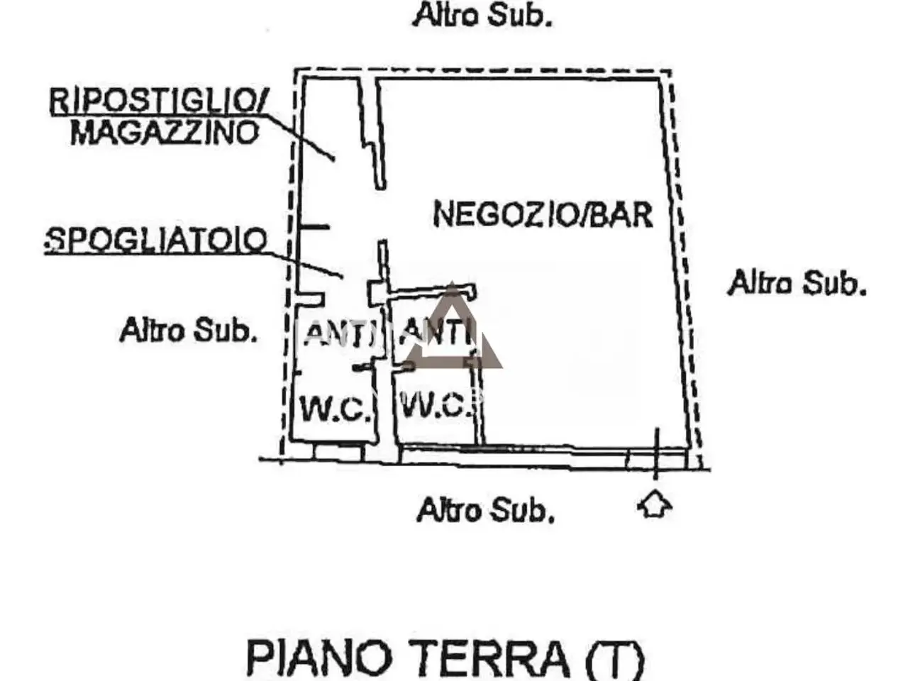 Negozio in Riviera Santa Margherita, Treviso, {3} - Planimetria 1