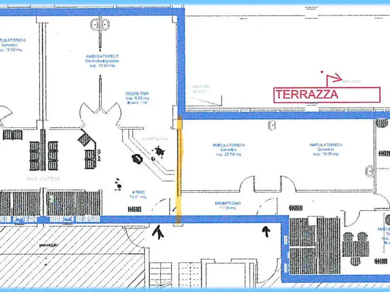 Ufficio in Viale Ancona, Venezia, {3} - Planimetria 1