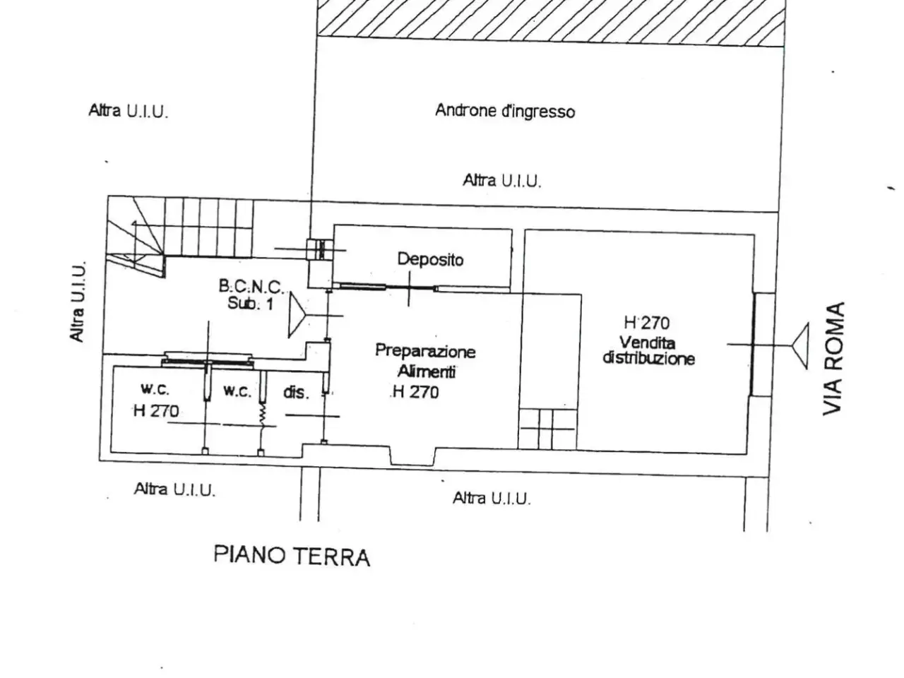 Negozio in Via Roma, Vidigulfo, {3} - Planimetria 1
