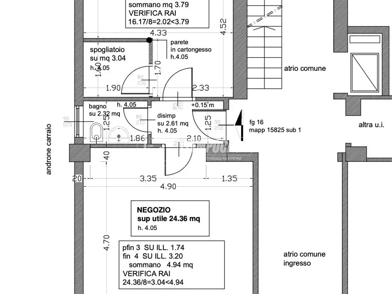 Negozio in Via Concordia 2, Busto Arsizio, {3} - Planimetria 1