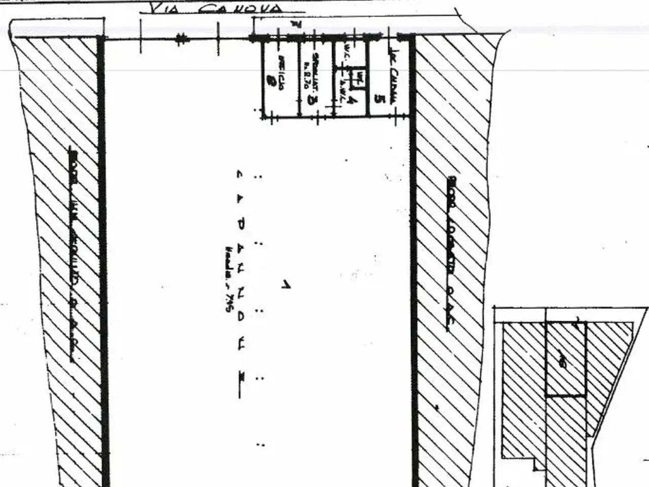 Capannone in Via Canova 8, Borgaro Torinese, {3} - Planimetria 1