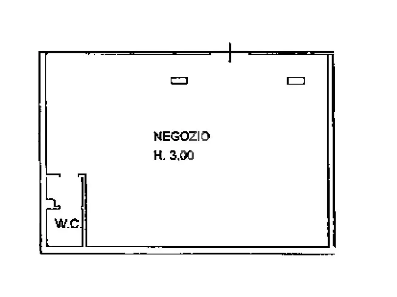 Negozio in Trav. 1 di Viale Mellini, Chiari, {3} - Planimetria 1