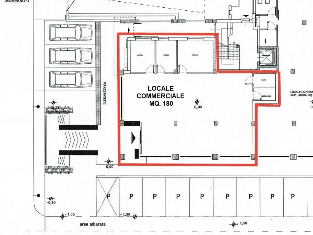 Negozio in Via Sicilia, Porto Sant'Elpidio, {3} - Planimetria 1