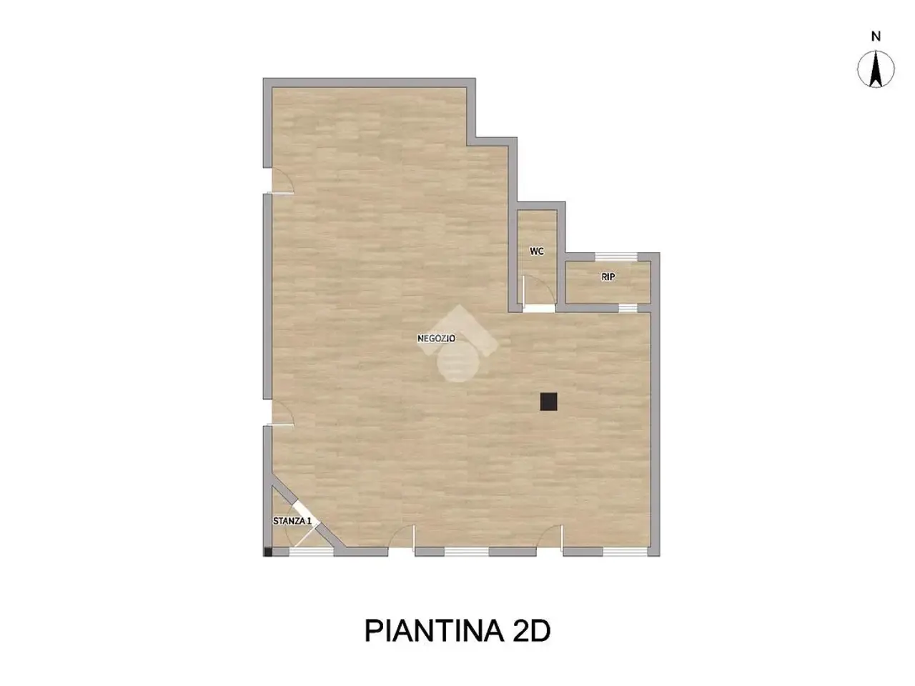 Negozio in Via Venti Settembre 7, Ghedi, {3} - Planimetria 1