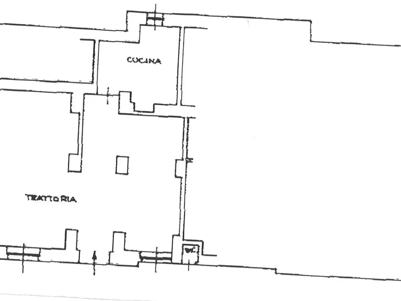 Negozio in Via Guglielmo d'Alzano, Alzano Lombardo, {3} - Planimetria 1
