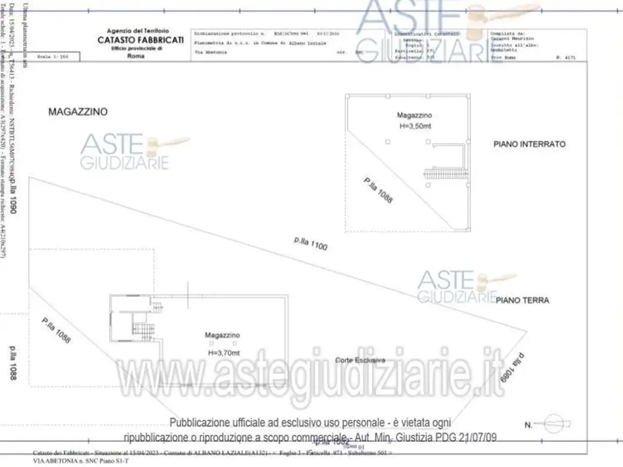 Magazzino in Via Abetonia, 00041 Albano Laziale Rm, Italia 00041, Albano Laziale, {3} - Planimetria 1