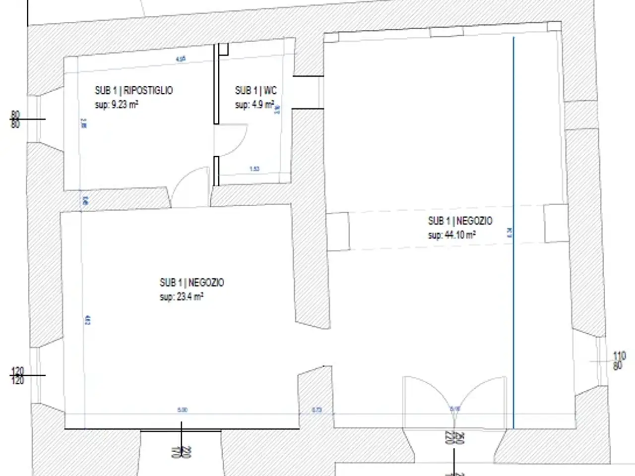 Ufficio in Via Brescia, Trento, {3} - Planimetria 1
