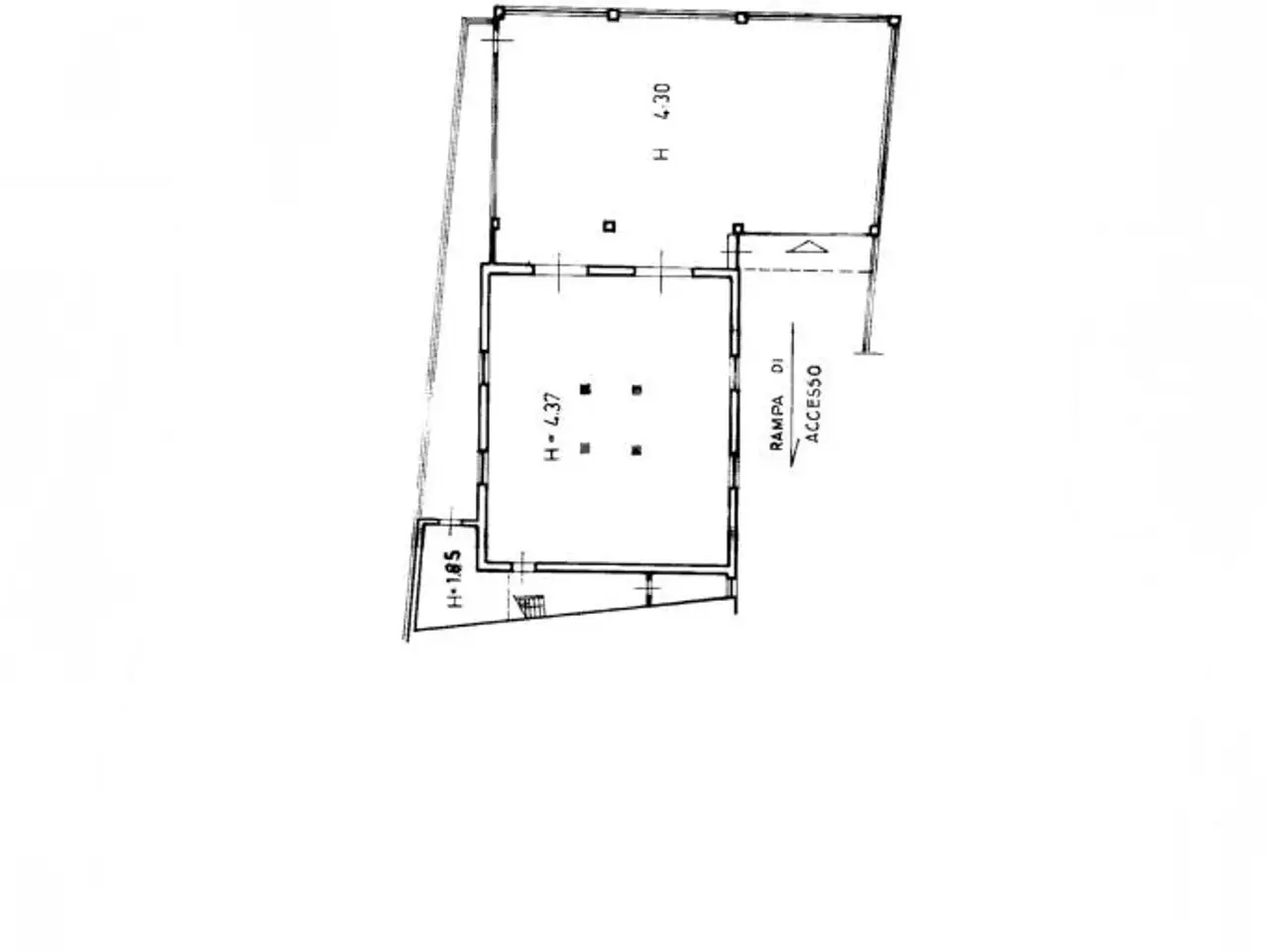 Magazzino in Via San Pellegrino 1, Morlupo, {3} - Planimetria 1