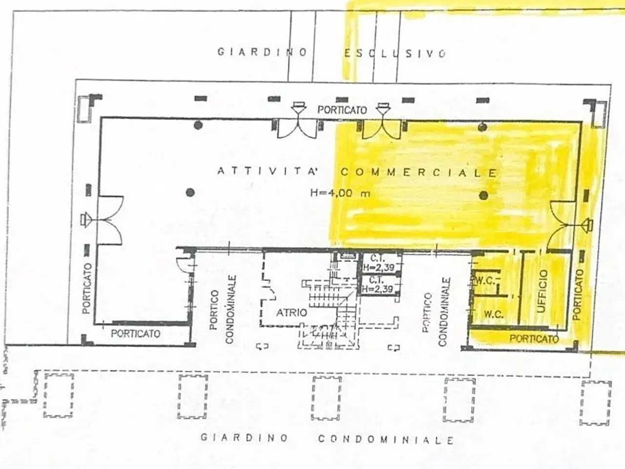 Locale commerciale in Via Milano, Cassano D'Adda, {3} - Planimetria 1