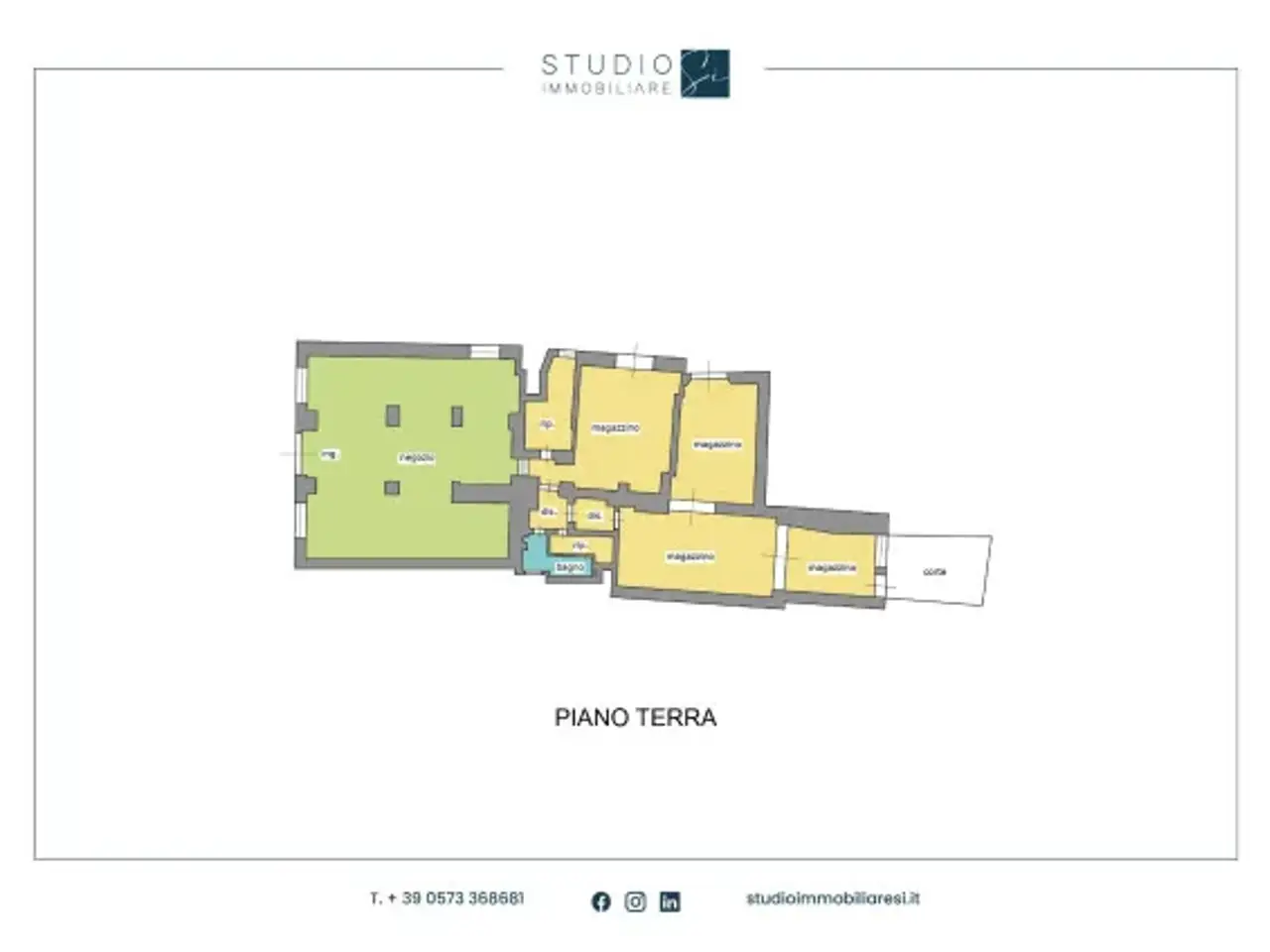 Negozio in Corso Giovanni Amendola, Pistoia, {3} - Planimetria 1