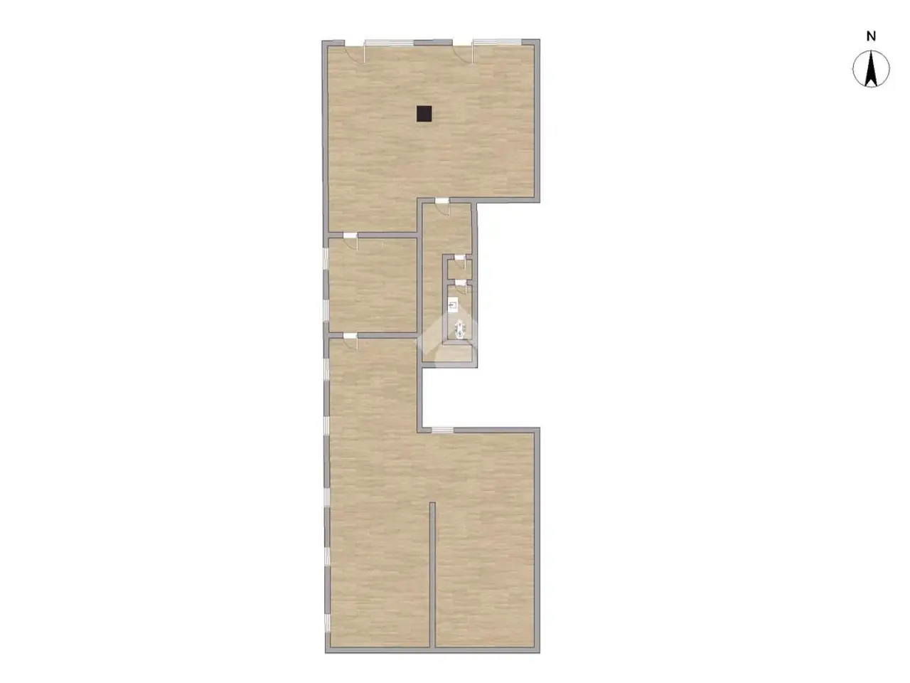 Negozio in Via San Martino 55, Manerbio, {3} - Planimetria 1