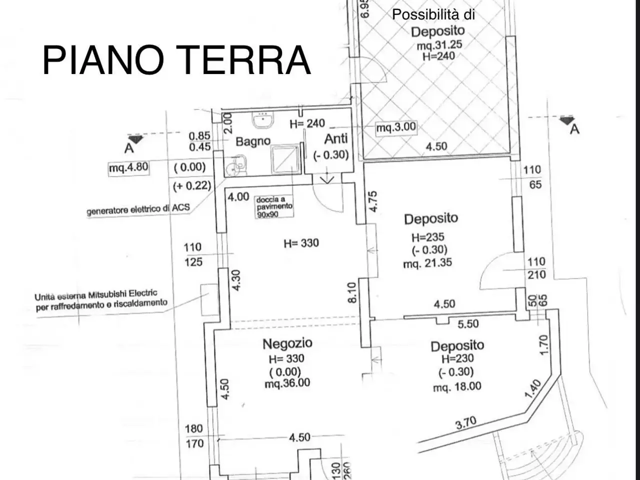 Ufficio in Via Comacchio, Ferrara, {3} - Planimetria 1