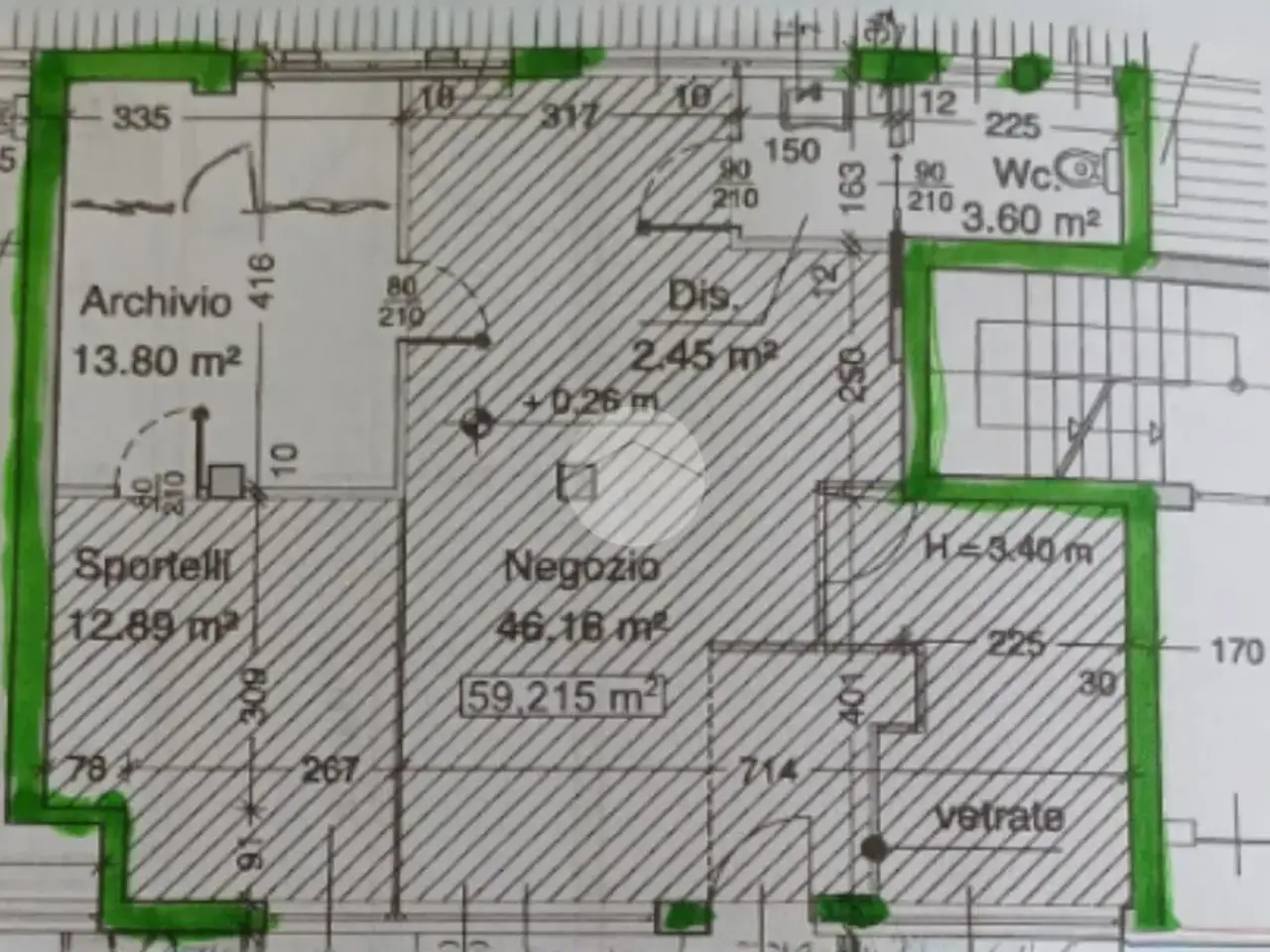 Ufficio in Via Pasturana 1, Treviglio, {3} - Planimetria 1
