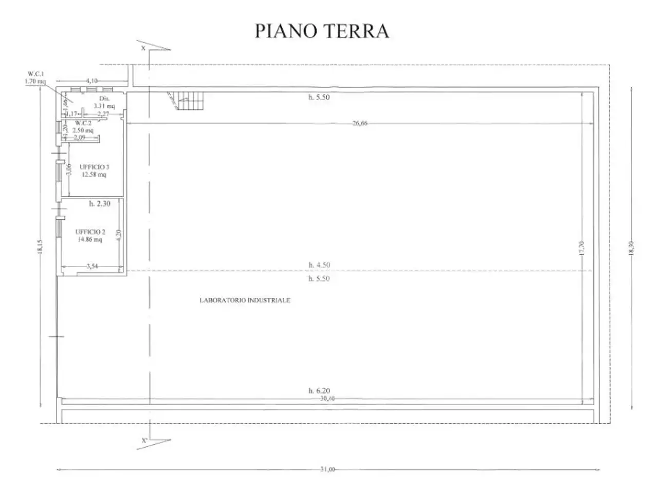 Capannone in Via della Meccanica 22, Aprilia, {3} - Planimetria 1
