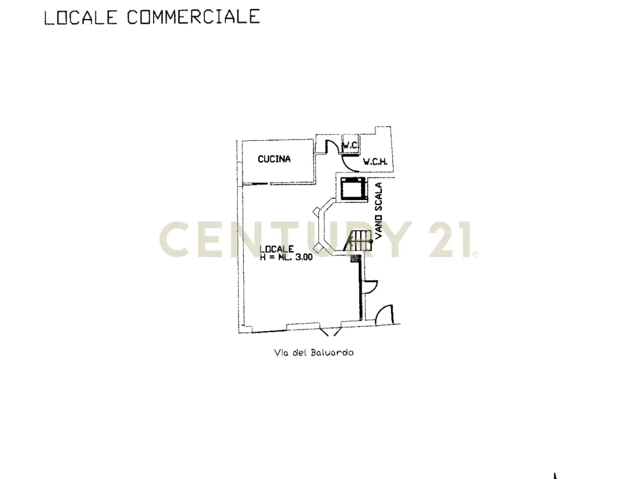 Ristorante in Via del Baluardo 7, Nettuno, {3} - Planimetria 1