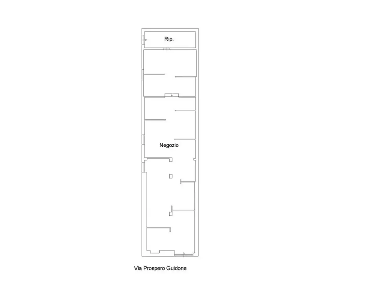 Negozio in Via Prospero Guidone, 5, 80147 Napoli Na, Italia, Napoli, {3} - Planimetria 1