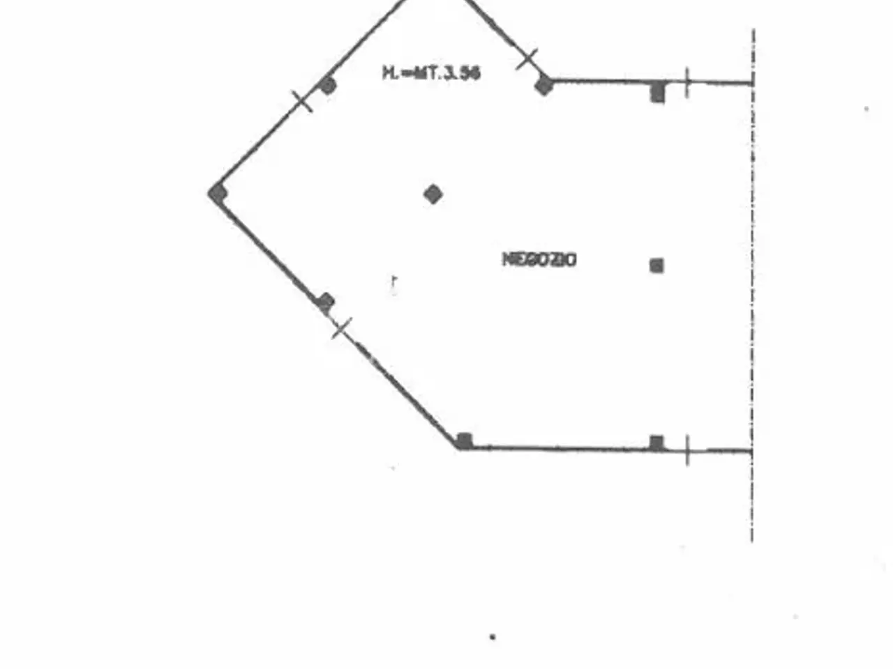 Negozio in Via Volturno, Macerata, {3} - Planimetria 1