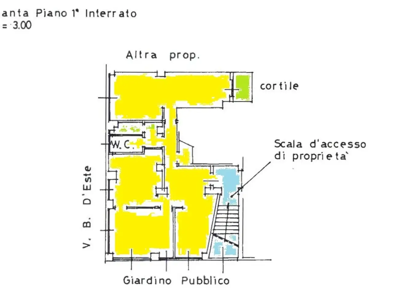 Ufficio in V.Le Beatrice d'Este 20, Milano, {3} - Planimetria 1