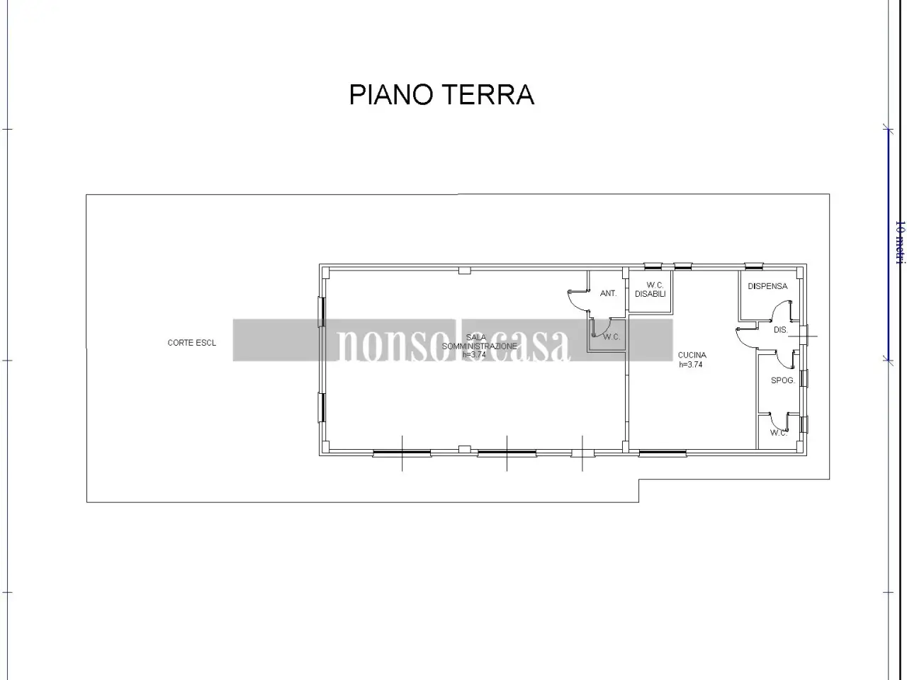 Negozio in Via Gustavo Benucci 205, Perugia, {3} - Planimetria 1