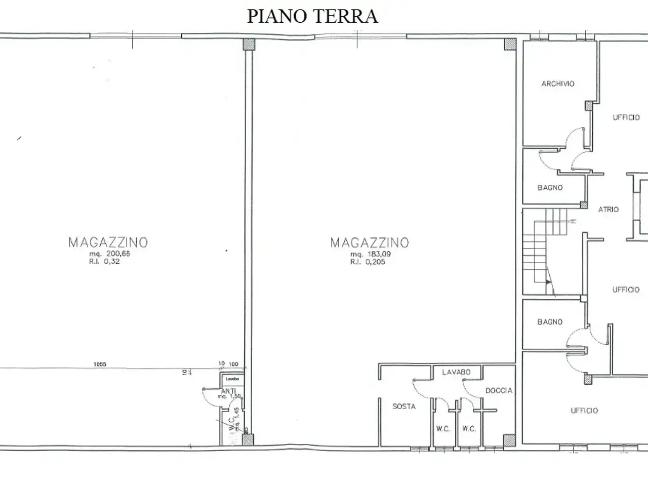 Magazzino in Via del Lavoro 213, Crevalcore, {3} - Planimetria 1